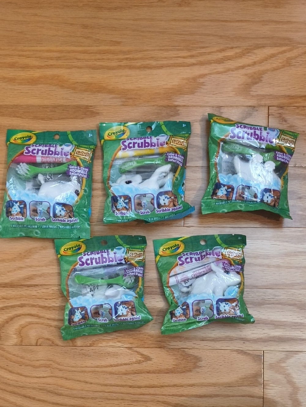 Crayola Scribble Scrubbie Pets Set Of 5 NWT